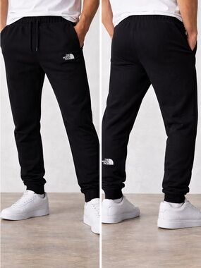 The North Face Black Logo Sweatpants - Men's Drawstring Joggers